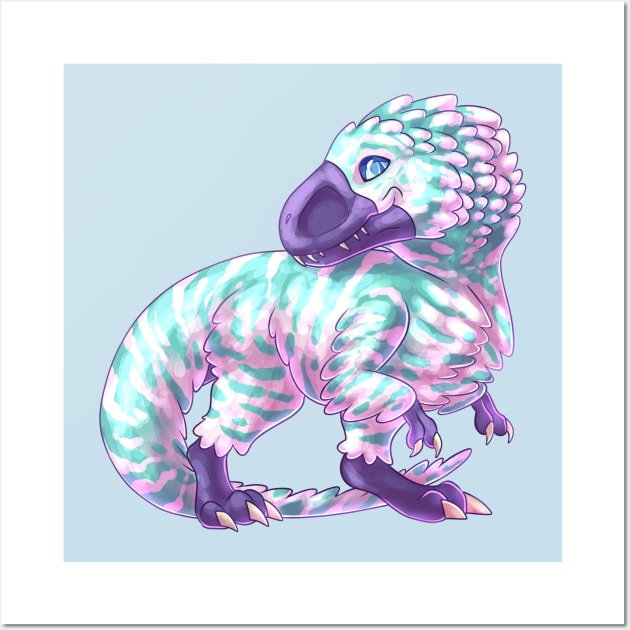 Pastel Tyrannosaurus Wall Art by cometkins